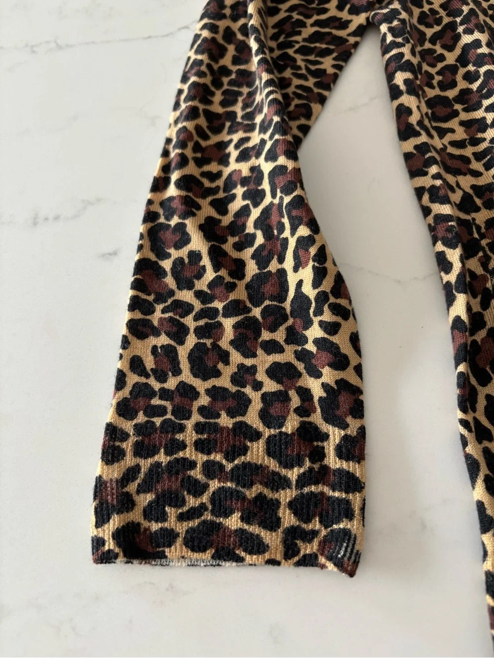 J. Crew Leopard-Print Crewneck Sweater in Brown & Cream